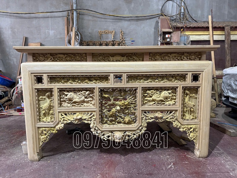 bàn ô xa hoàn thiện mộc