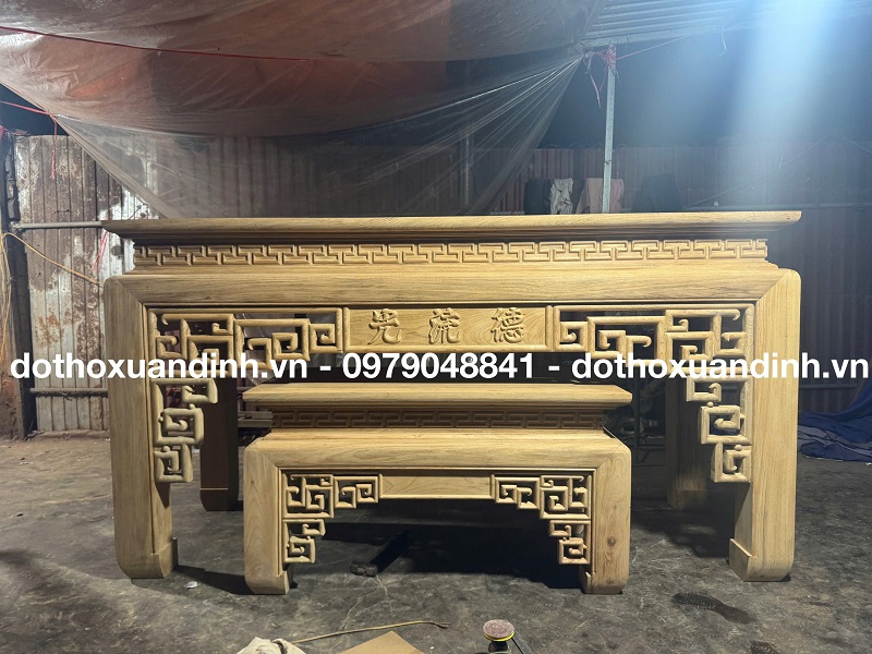 bàn thờ gia tiện mộc