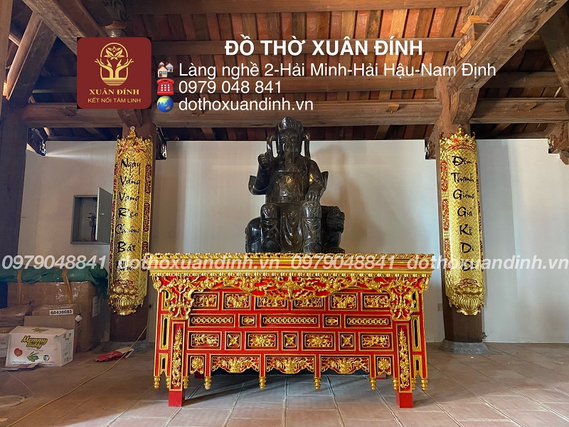 bàn thờ án gian đjep sắc nét 