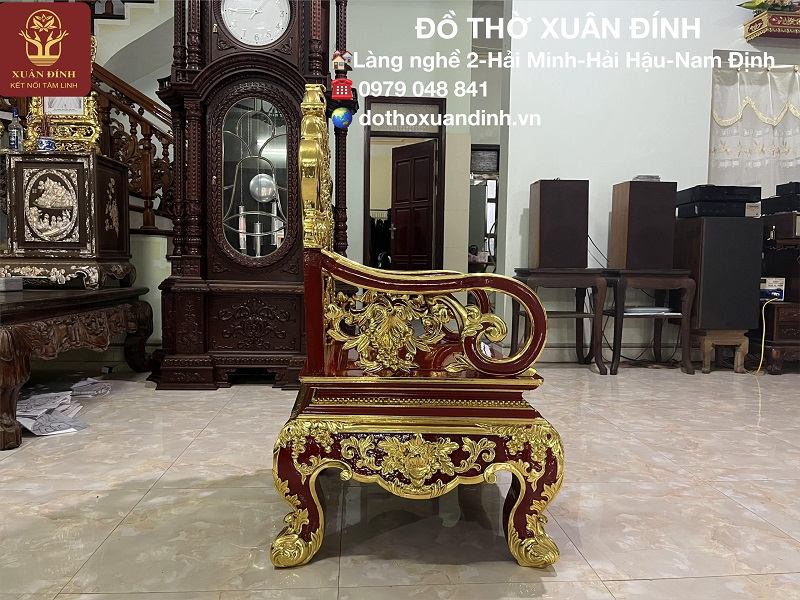 ghế cha xứ sơn son thếp vàng 