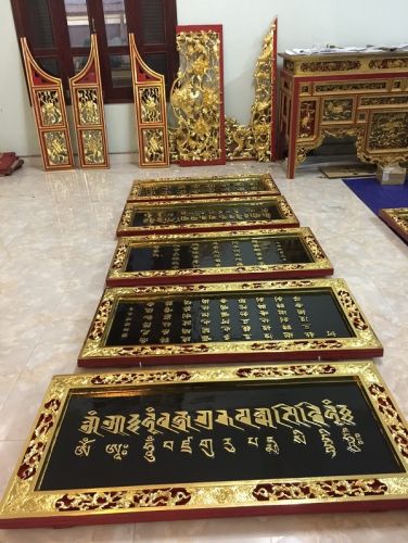 CÔNG ĐOẠN SƠN LÓT TẠI XƯỞNG SẢN XUẤT ĐỒ THỜ XUÂN ĐÍNH 