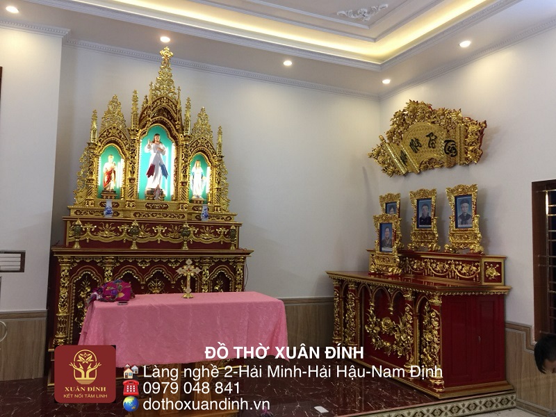 phòng thờ gia tiên đẹp nhất tại nam định