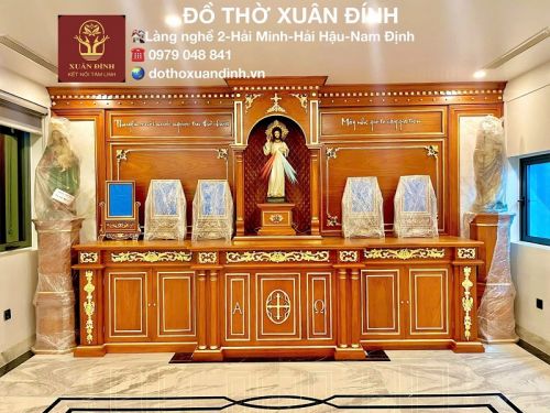 HOÀN THIỆN PHÒNG THỜ CÔNG GIÁO CHO VỊ KHÁCH TẠI VINHOMES INPERIA HẢI PHÒNG