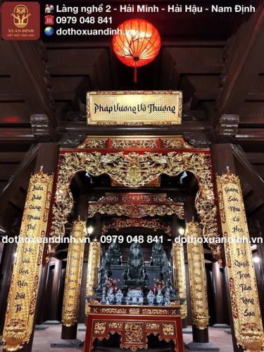 THI CÔNG LẮP ĐẶT ĐỒ THỜ GỖ TẠI 3 CHÙA TRÊN QUẦN ĐẢO TRƯỜNG SA ĐỢT 2 