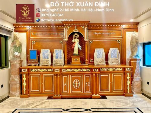 MẪU PHÒNG THỜ TÂN CỔ ĐIỂN ĐẸP SANG TRỌNG, HOÀNH TRÁNG NHẤT 2024 TẠI HẢI PHÒNG 